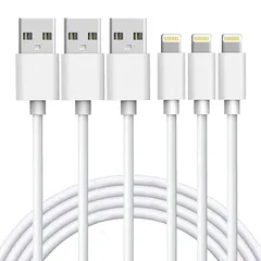 【新品】 iPhone 充電ケーブル ライトニングケーブル【2M 3本 正規MFi認証品】純正品質 充電器 ケーブル 2.4A急速充電 USB 充電コード 高速データ転送 断線防止 高耐久 iPhone 14/14 Pro/13/13 Pro/12/11/ 1