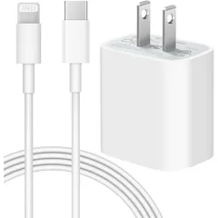 【新品】 iPhone 充電器 20W PD 急速充電 [MFi/PSE認証済み] USB-C USB C - Lightning ケーブル 2m付き Type C スマホ充電器 電源アダプター タイプC アイフォン iPhone/iPad/AirPods 0