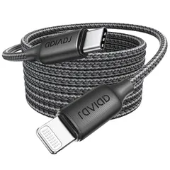 【新品】 RAVIAD USB C ライトニングケーブル【3M/MFi 認証】iPhone 充電ケーブル 急速充電 データ転送 高耐久 タイプC ライトニングケーブル PD対応 Type C Lightningケーブル iPhone 14/13/13 Pr 1