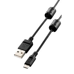【新品】 エレコム USBケーブル 【microB】 USB2.0 (USB A オス to microB オス) デジカメ用 フェライトコア 1.5m DGW-AMBF15BK 1