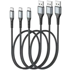 【新品】 SUNGUY USB C ケーブル 0.5M 【3本セット】 QC3.0最大18W急速充電 タイプc ケーブル 50cm 短い type c USB2.0データ転送 ナイロン編み 高耐久性 iPhone17/16/15シリーズ、Galaxy S2 0