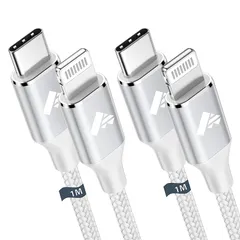 【新品】 ライトニングケーブル USB C 1M Aioneus Type C ライトニング ケーブル 2本セット iPhone 充電ケーブル タイプC PD高速充電 ナイロン編み コード USB C Lightning iPhone 14 13 12 1 0