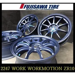【2247】FK00204225▲WORK WORK MOTION ZR10▲18x8.5J 5穴 PCD100 +47▲4本 のサムネイル