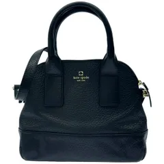 ケイトスペード　ブラック　レザー　2way ストラップ付き　ハンドバッグ　PR-85