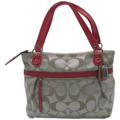 コーチ　シグネチャー　キャンバス　ベージュ　ハンドバッグ　1043