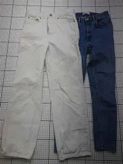 ◇ Θ ザラ ZARA THE BLISS STRAIGHT EUR36 レディース ホワイト系 ストレートデニムパンツ E  【1602190011898】