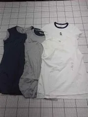 ◇ Θ ユニクロ UNIQLO U クルーネックノースリーブTシャツ Sサイズ 3枚セット レディース E  【1602190011829】