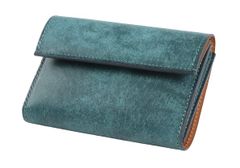 Lemma Men's Hambre Trifold Wallet, Genuine Leather, Pueblo Petrolio