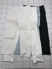 ◇ Θ ユニクロ UNIQLO スリムフィットパンツ 3本セット ウエスト73cm メンズ E  【1602190012734】