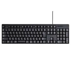 【新着商品】TK-FFCM01BK ブラック メンブレン 有線キーボード エレコム