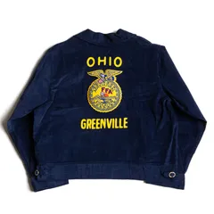 【極美品】 FFA ファーマーズ ジャケット【ワーク ジャケット】 48 OHIO コーデュロイ 刺繍 古着 26030218のサムネイル