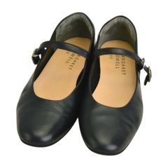 マーガレットハウエル パンプス ストラップ ブラック レザー✨美品