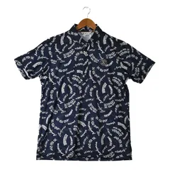 【大き目】アンパスィメンズ 半袖ポロシャツ ネイビー系 春夏｜LLサイズ｜古着ゴルフウェア