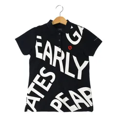 パーリーゲイツ レディース 半袖ポロシャツ ネイビー系 春夏｜Sサイズ｜古着ゴルフウェア