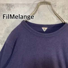日本製 FilMelange フィルメランジェ 7分袖Tシャツ コットン ネイビー 4のサムネイル