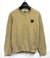 Comme des Garçons グレー Vネックセーター S 値下げ可能 - メルカリ