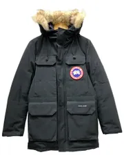CANADA GOOSE (カナダグース) CITADEL シタデル ダウンジャケット ロゴワッペン ファー S ブラック メンズ/036のサムネイル