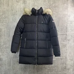 【T-541】TOMMY JEANS S ダウンコート ブラック フードファー付き ロングダウン トミージーンズ レディース アウター 防寒 冬ジャケットのサムネイル