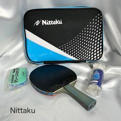 美品】ニッタク 卓球ラケットセット リーブスFL ジャミン ケース ケア