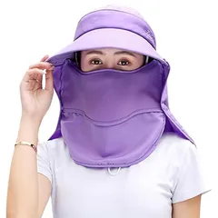 【新品】 [Leadamon-oee] 帽子 uvカット レディース ガーデニング サンバイザー 農園帽 つば広 日焼け 防止 紫外線対策 4WAY使い フェイスカバー 農作業帽子 アウトドア おしゃれ帽子 大きいサイズ 取外し可 春 夏 秋