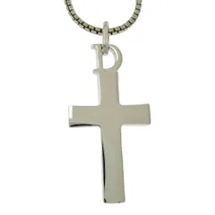 【中古】Christian Dior クリスチャンディオール メタル Dロゴ クロス ネックレス レディース シルバー 539323 ネックレス