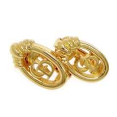 美品✨DIORロゴディオールオーバルゴールドイヤリング両耳 
