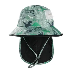 【新品】 [SLINX] ベビー 帽子 ハット キッズ 子供 日よけ サファリハット つば広 日除け帽子 男の子 赤ちゃん UVカット 恐竜 あごひも 紫外線対策 フラップキャップ帽子 かわいい 春夏 通園/通学/海遊び/旅行 XM11 (JP, 数字サイ 1