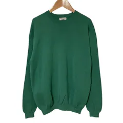 美品 BEAUTY&YOUTH ビューティーアンドユース リブクルーネックニット S グリーン レディース 古着 中古 USED