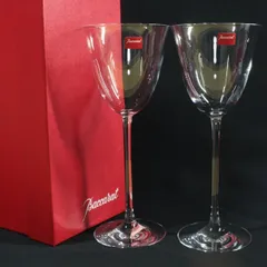 W12【新品未使用】バカラ フィラオ ワイングラス クリア 高さ22cm トール 2客 ペアグラス Baccarat ★水垢・キズ・ヒビ・欠け無し★