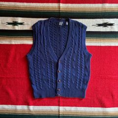 90s old GAP ニットベスト チェック - メルカリ