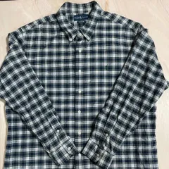 古着　　Ralph Lauren CUSTOM FIT ネルシャツ グリーン