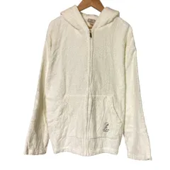 美品 22AW gelato pique ジェラートピケ ピーナッツコラボ パイル地パーカー サイズF オフホワイト レディース 古着 中古 USED