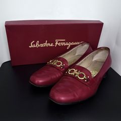Salvatore Ferragamo ピンク エナメル ローファー 23.5 - メルカリ