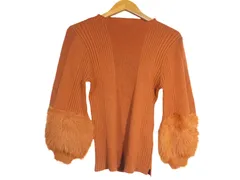 k03250221039　TORRAZZO DONA　サイズ表記無し　Orange　Mサイズ程度　トップス　その他トップス　秋冬
