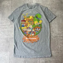 O-199 Nickelodeon 00s グラフィックプリントTシャツ グレー サイズS