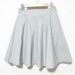 良品 BURBERRY BLUE LABEL バーバリーブルーレーベル サーキュラースカート E1S21-142-08 36 グレー レディース 古着 中古 USED