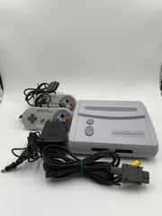 【動作OK・安心補償】Nintendo 任天堂 スーパーファミコンジュニア本体 周辺機器セット 0310-202