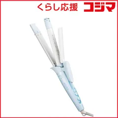 【 新品 未開封 】 テスコム マイナスイオン 2WAYスチームヘアアイロン elims 26mm 90℃～200℃ 海外対応 交流(コード)式 パールブルー TW552B-A 未使用 送料無料