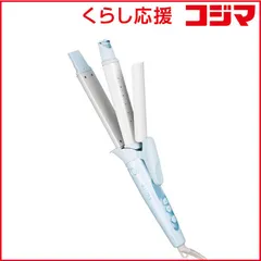 【 新品 未開封 】   テスコム マイナスイオン 2WAYスチームヘアアイロン elims 32mm 90℃～200℃ 海外対応 交流(コード)式 パールブルー TW553B-A 未使用 送料無料