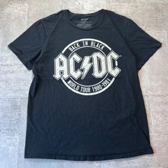 O-226 AC/DC Back In Black World Tour プリントTシャツ サイズL