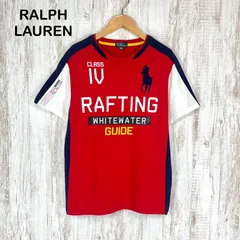 Polo by Ralph Lauren ポロバイラルフローレン ビッグポニー ロゴ刺繍 ラフティング Tシャツ レッド 半袖 トップス キッズ