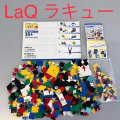 中古  LaQ　ラキュー  ベーシック　201　組み立て説明書　パーツ　色々　大量　まとめ売り　現状品 NP-729 ※タイヤ　カラフル　レッド　イエロー　ブルー　グリーン　ホワイト　ブラック　未開封パーツ　他 361のサムネイル