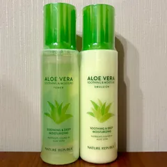 新品★ネイチャーリパブリック アロエベラ　化粧水＆乳液　セットのサムネイル