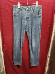 デニム ズボン レディース ブルー