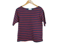 k03250319028　UNITED ARROWS ユナイテッド・アローズ　サイズ表記無し　紺×赤　　トップス　半袖Tシャツ　春夏