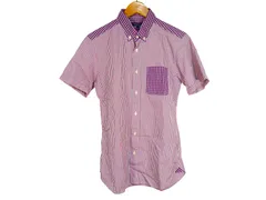 k03250319008　Rhythm of Life UNITED ARROWS　Lサイズ　赤×白×紺　　トップス　半袖シャツ　春夏