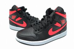 ナイキ NIKE WMNS AIR JORDAN 1 MID Black Siren Red White エア 