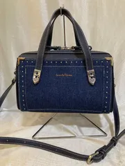 Samantha Thavasa 2way スタッズ付き デニムバッグ ネイビー