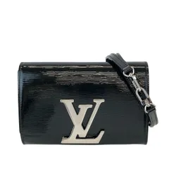 LOUIS VUITTON ルイ・ヴィトン ポシェットルイーズPM ショルダーバッグ M41627 レディース エピレザー ブラック 中古