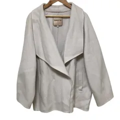 良品 Apuweiser-riche アプワイザーリッシェ ウール リバーコート サイズ1 ライトベージュ レディース 古着 中古 USED